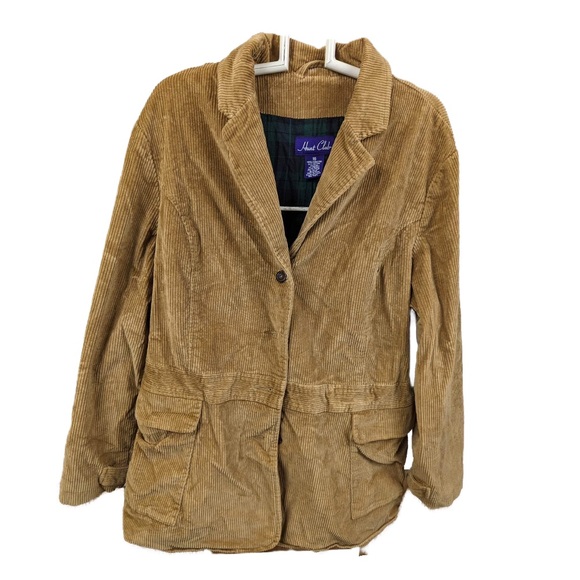Hunt Club Jackets & Coats Vintage Tan Corduroy Hunt Club Plus Sized